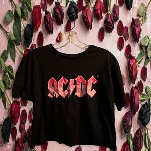 Wonder Nation Black AC/DC Band Tee